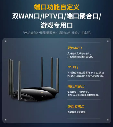 TP-LINK WiFi6 AX5400无线路由器全千兆高速网络mesh千兆端口tplink家用稳定大户型全屋覆盖宿舍5430